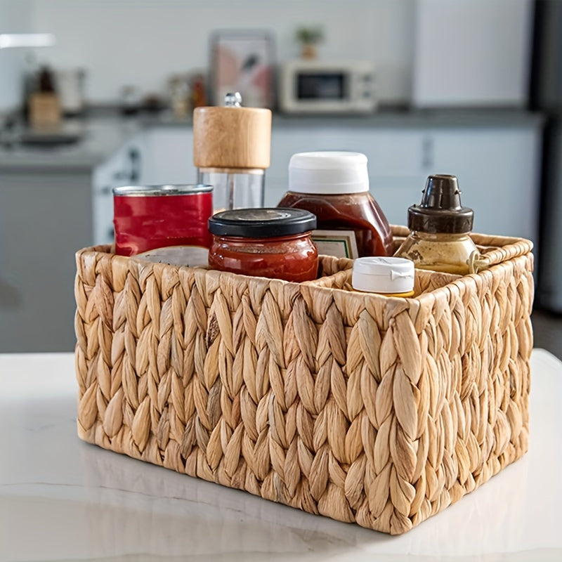 Four-compartment Basket With Handle