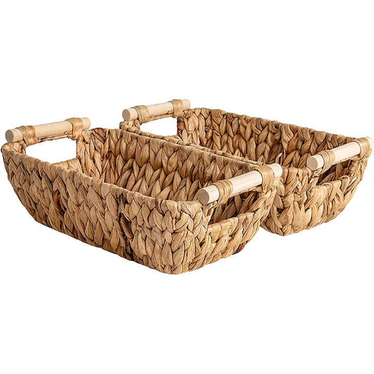 Wood Handle Ship Type Basket