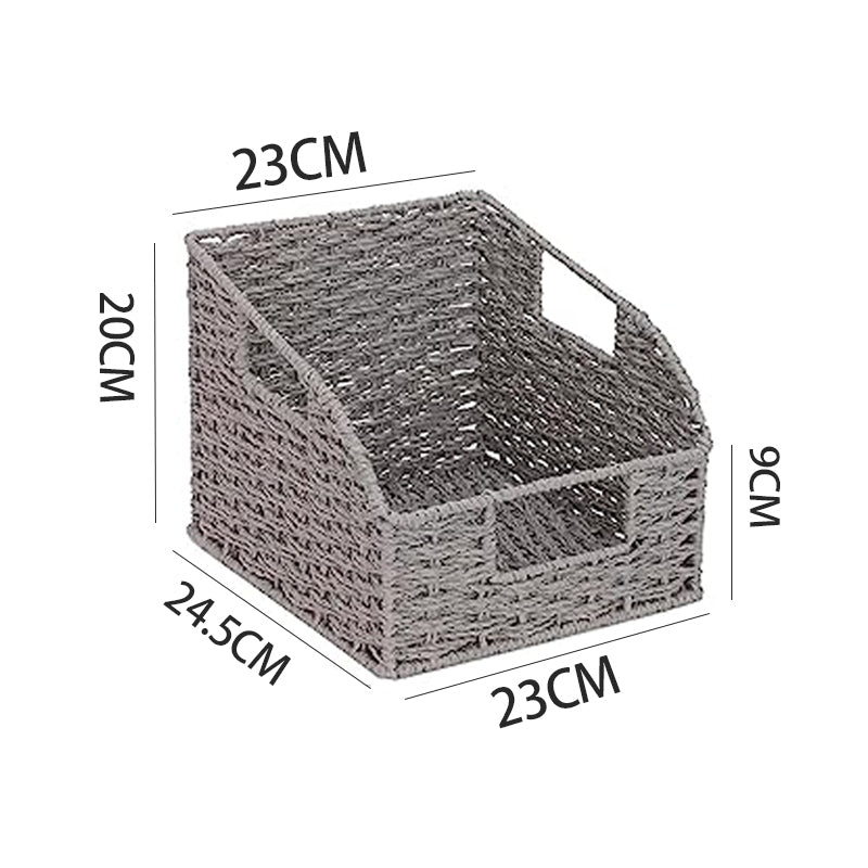 Grey Bevel Basket